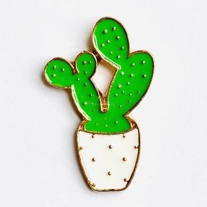 8/$40 Double Cactus Plant Pot Enamel Pin